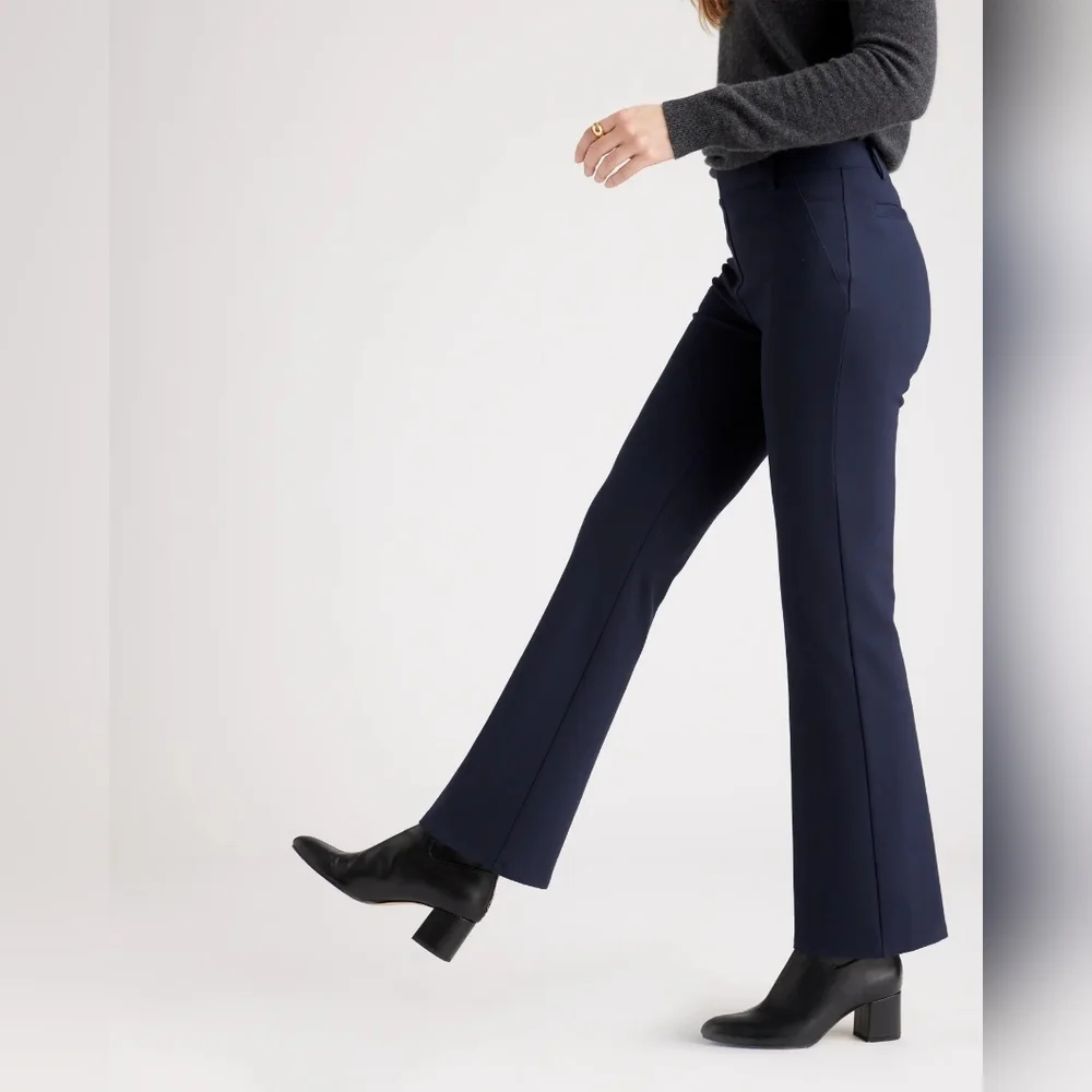 NWT Quince Ultra-Stretch Ponte Bootcut Pant Navy Sz XL - Picture 6 of 6